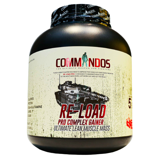 Commandos Re Load Pro Complex Gainer 20serv 3340g Chocolate Maxmuscle Elite